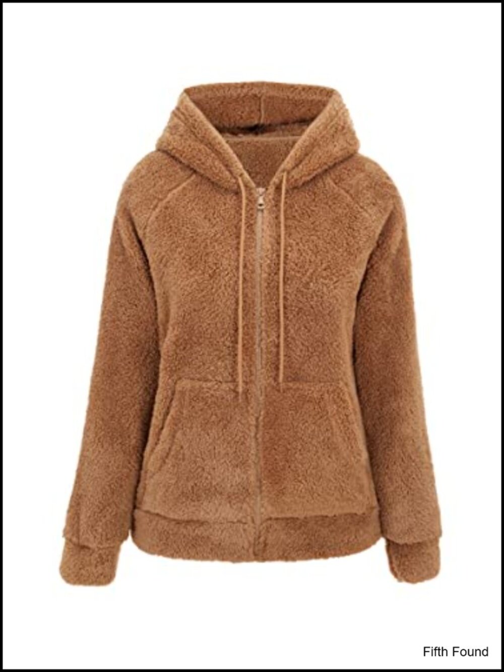 Women's Sherpa Faux Fur Hooded Fleece Short Coat Zip Up Fuzzy Jacket
